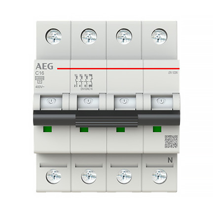 LS-Schalter Dual Single 3P+N / 10kA/C-16A / EN103NC16