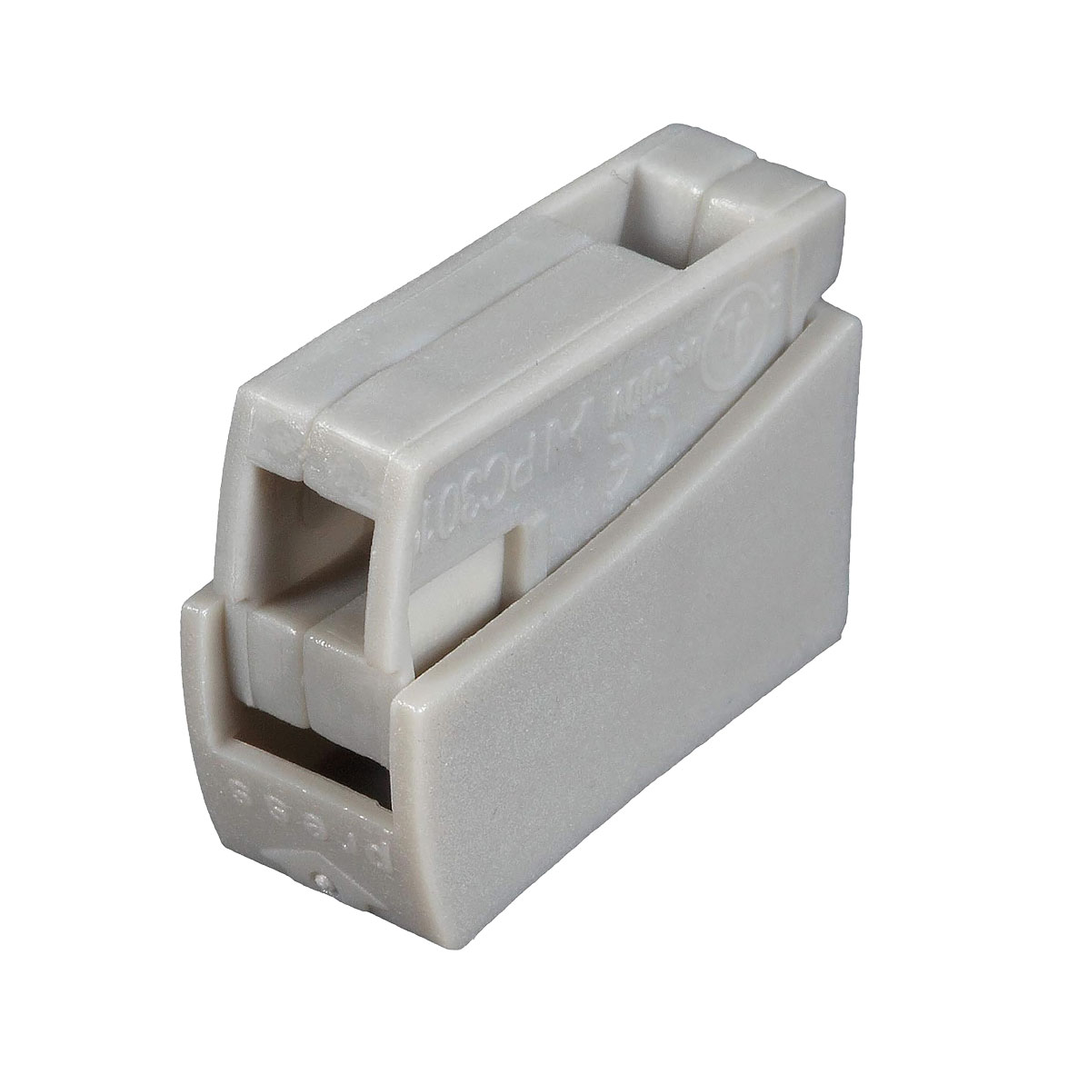 Leuchtenklemme grau 1polig / 1 x 2,5 mm²