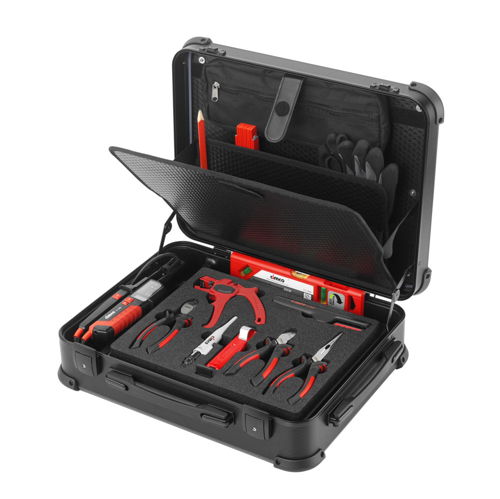 Cimco CimPack Electric die Kombination aus Rucksack und Werkzeugkoffer mit 13 Werkzeugen