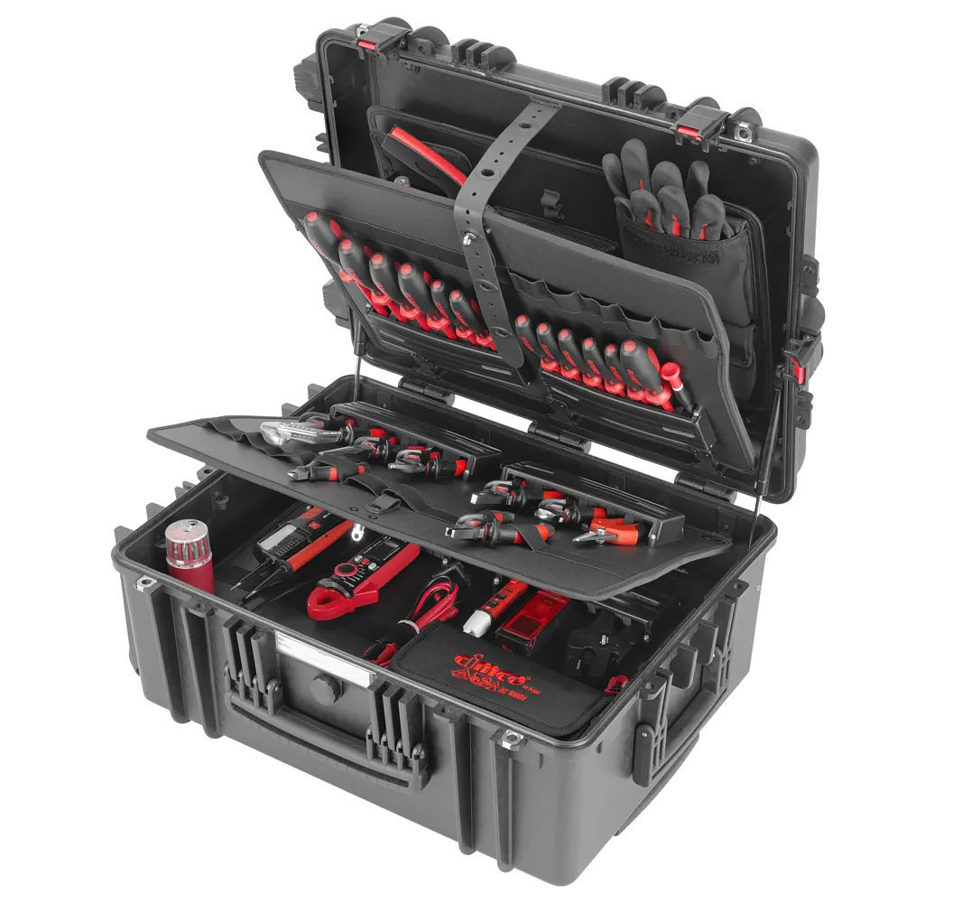 Cimco Gigant-XL-Werkzeugkoffer Trolley Techniker / Werkzeug-Sortiment Exzellent 36-teilig