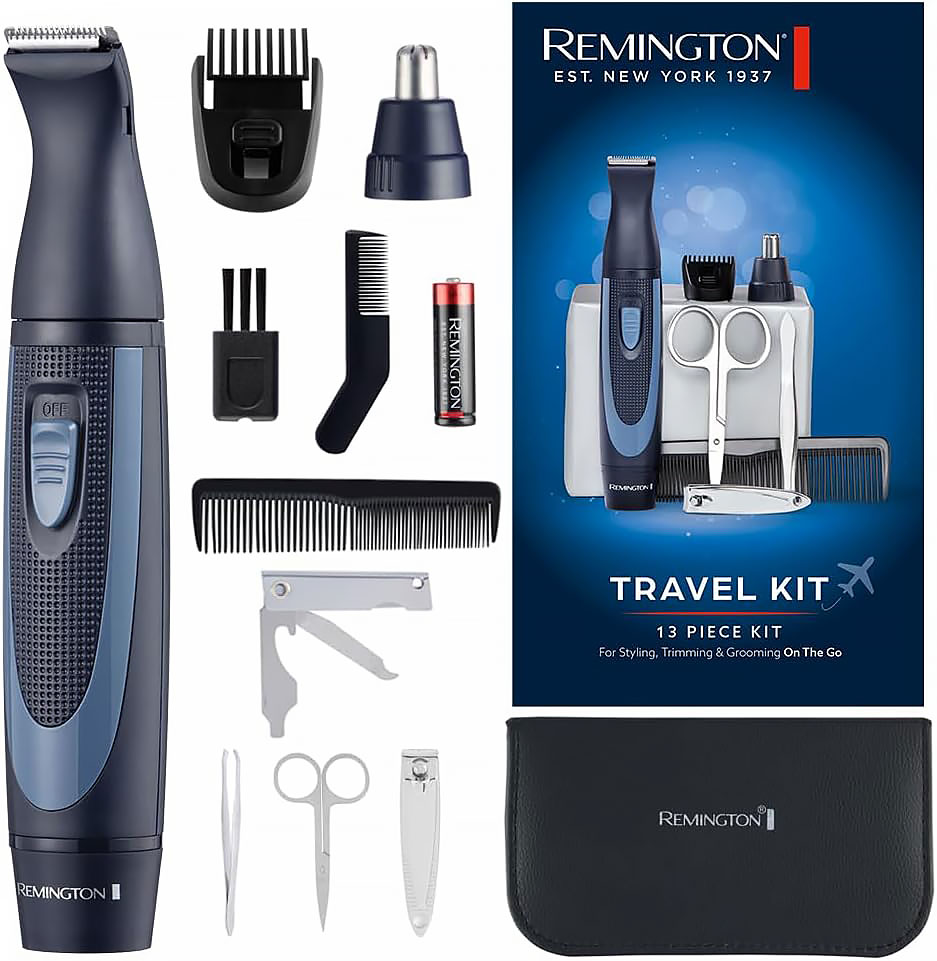 Remington Hygiene Clipper Travel Kit 13-teilig inkl. Premium-Reisetasche