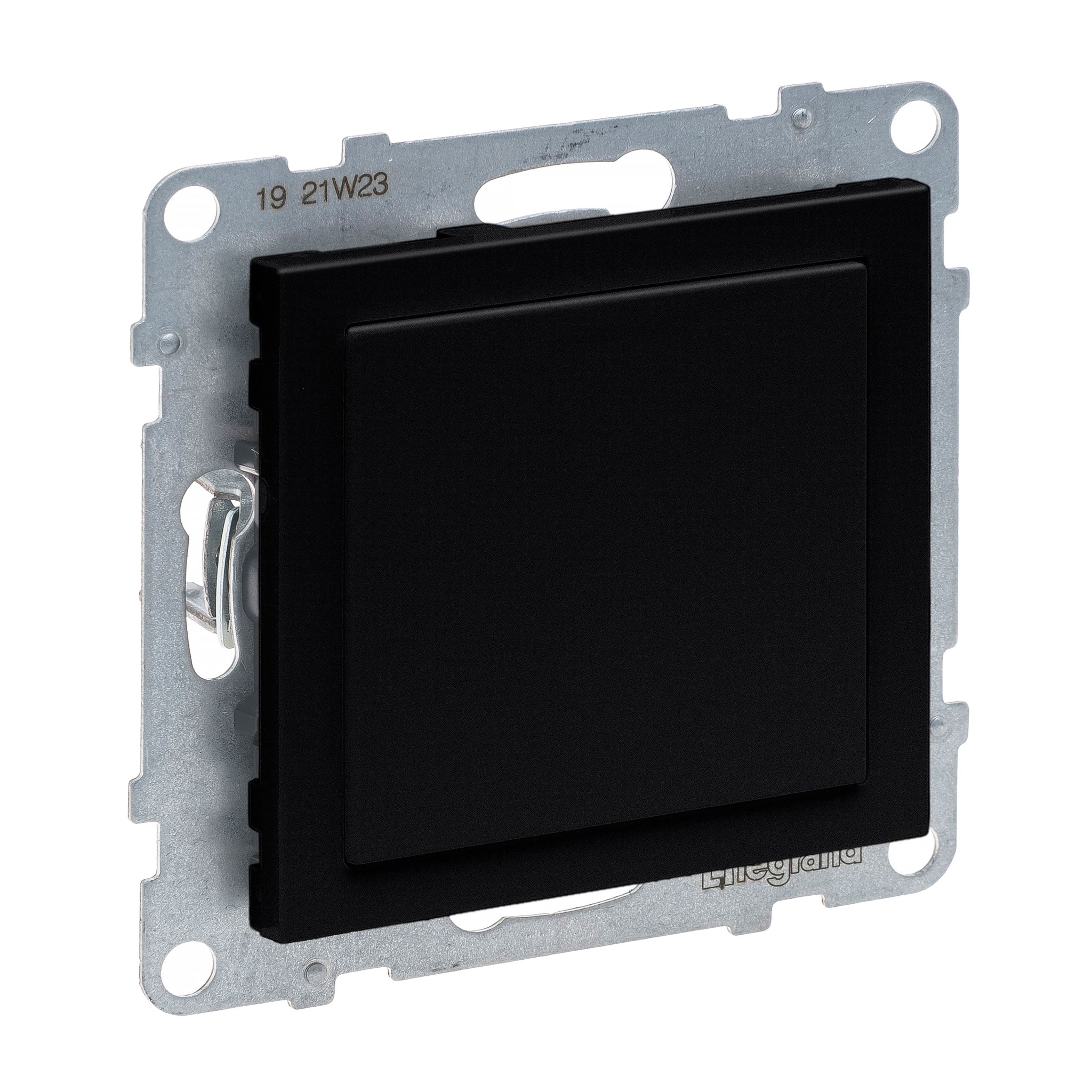 Legrand SEANO UP Blindabdeckung & Mosaic-Adapter / Schwarz lackiert