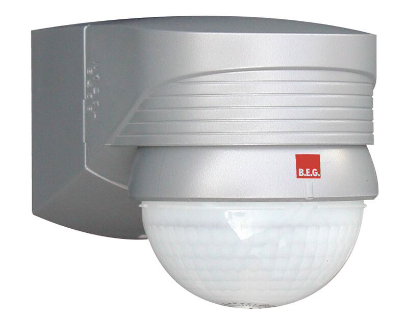 Bewegungsmelder LC-Plus 280 / Edelstahloptik / inkl. Eckmontagesockel / IP54 