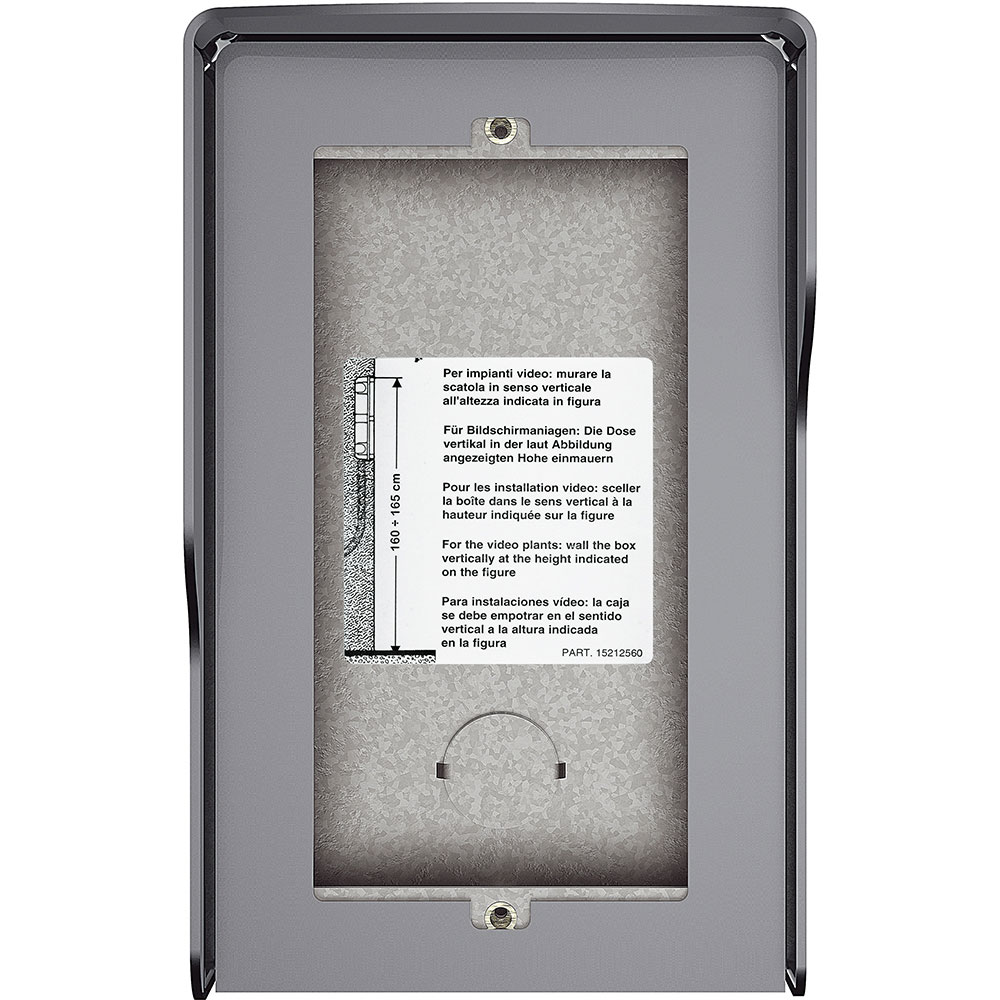 Bticino AP-Kasten / 1-reihig / 2 Module / Farbe Allstreet / IP54