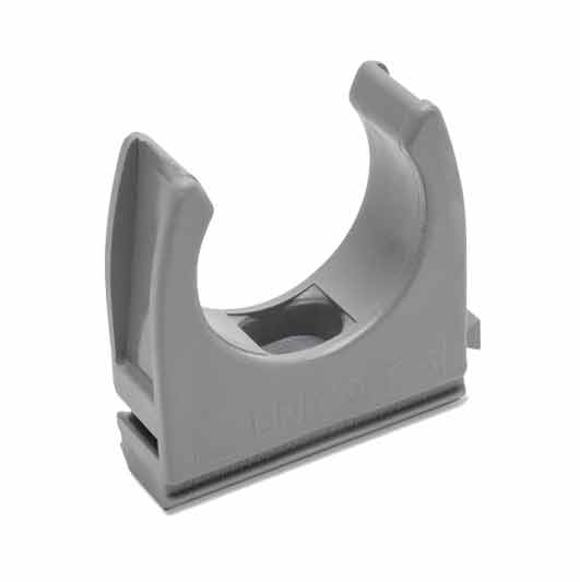 Klemmschelle clipfix CL 25 grau anreihbar