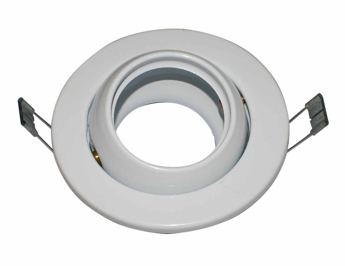 Cerchi Einbaustrahler Metall IP20 weiß / inkl. GU5,3 Fassung mit 14cm Kabel / max. 50W / 12V / AußenØ 110 mm