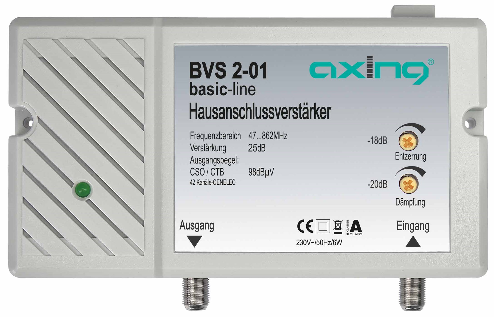 Hausanschlussverstärker 25 dB | 98 dBµV