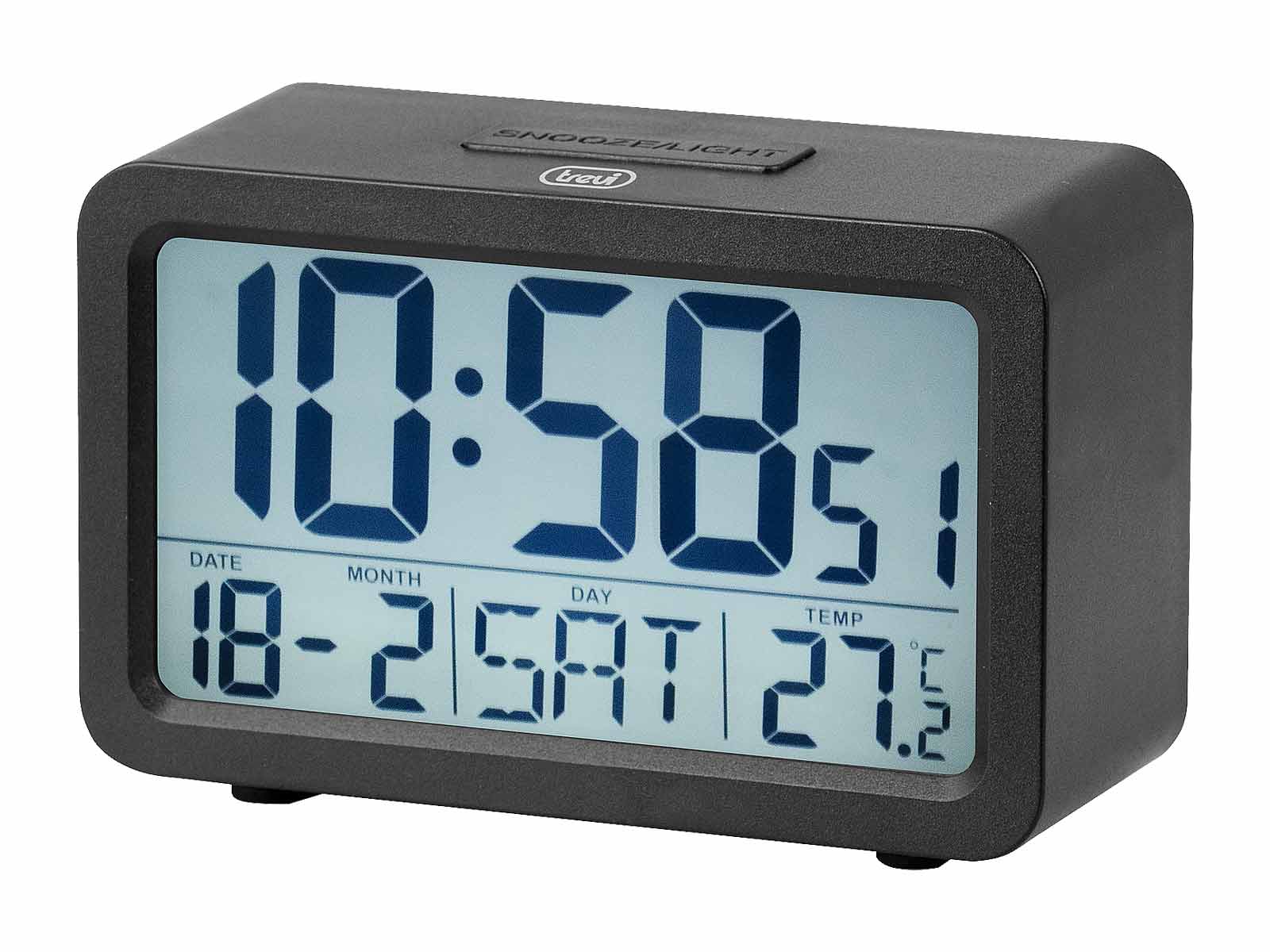 Digitalwecker SLD 3P60 / mt Thermometer und Kalender / schwarz