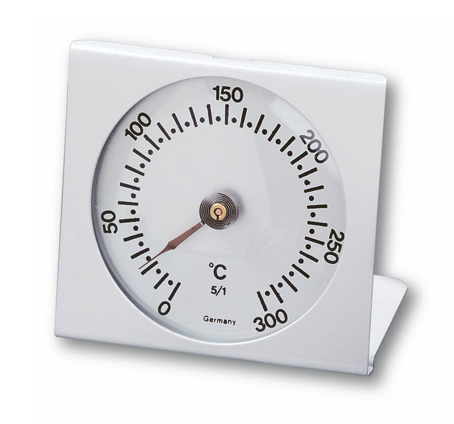 Analoges Backofenthermometer aus Metall / hitzebeständig