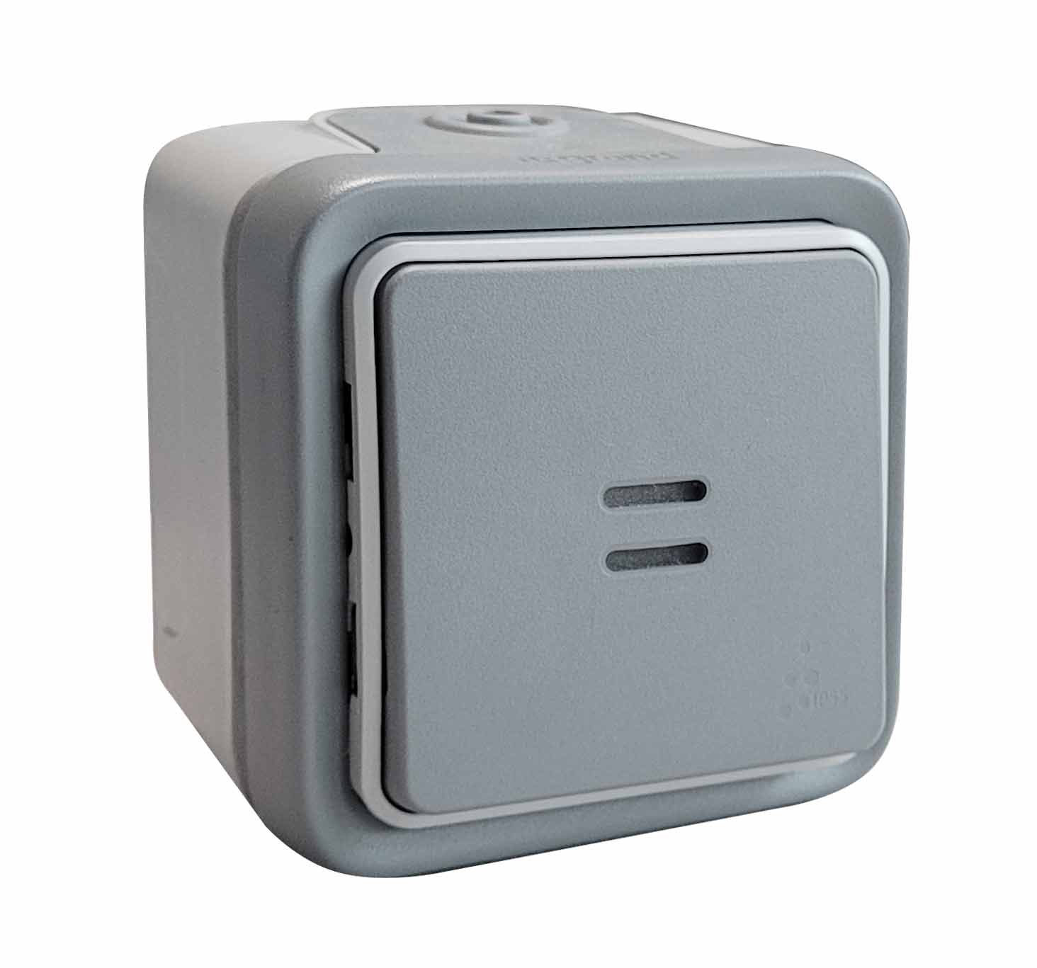 Legrand Plexo FR-AP Taster beleuchtet / IP55 / grau