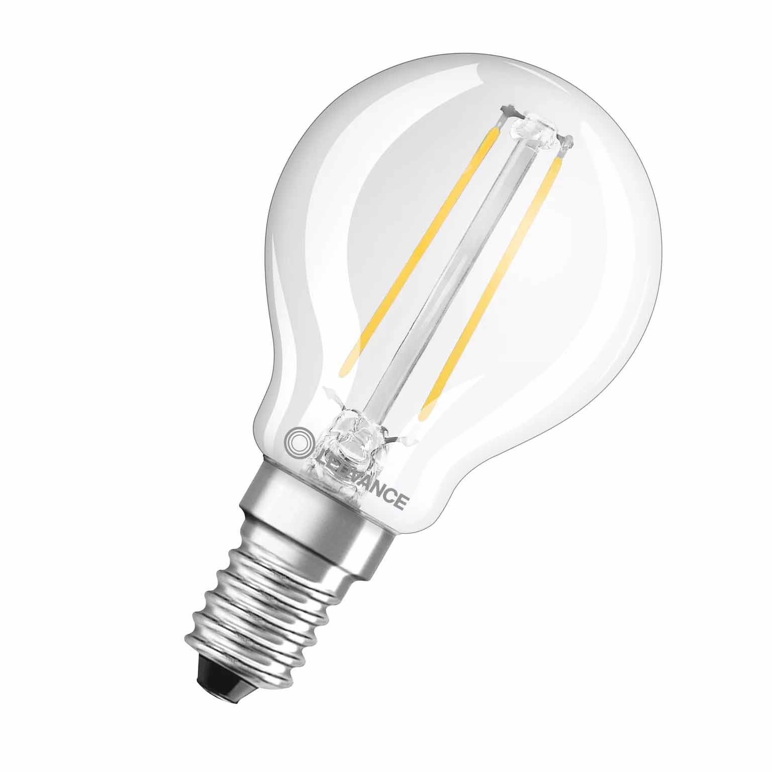 LED Filament Kugellampe Classic P25 / 250lm / 2,5W / E14 / 220-240V / 300° / 2.700K / 827 ww klar
