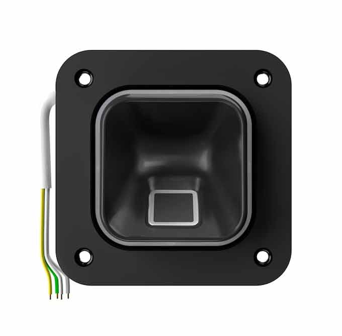 UP SLine EKEY-Fingerprint / IP54 / Mehrdraht-System / schwarz