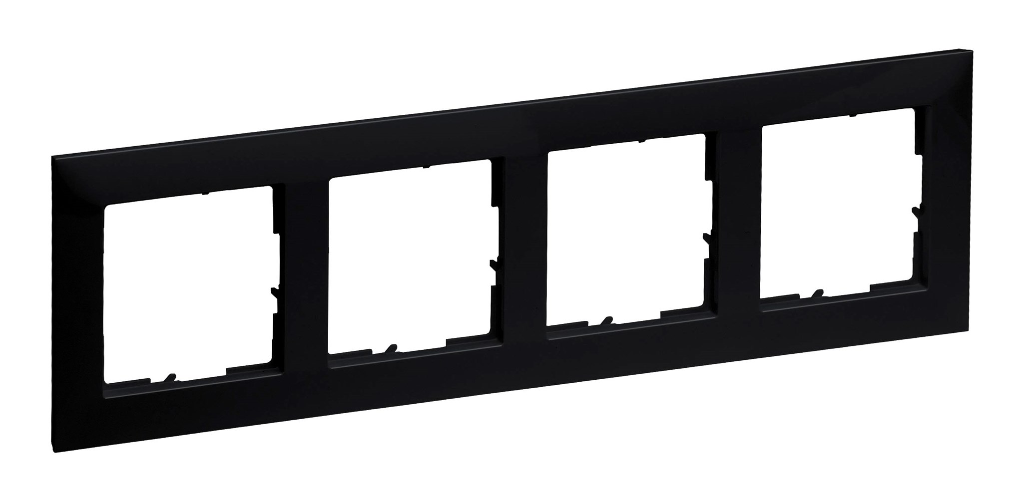 Legrand SEANO Rahmen 4-fach / 87 x 301 mm / horizontal-vertikal / schwarz