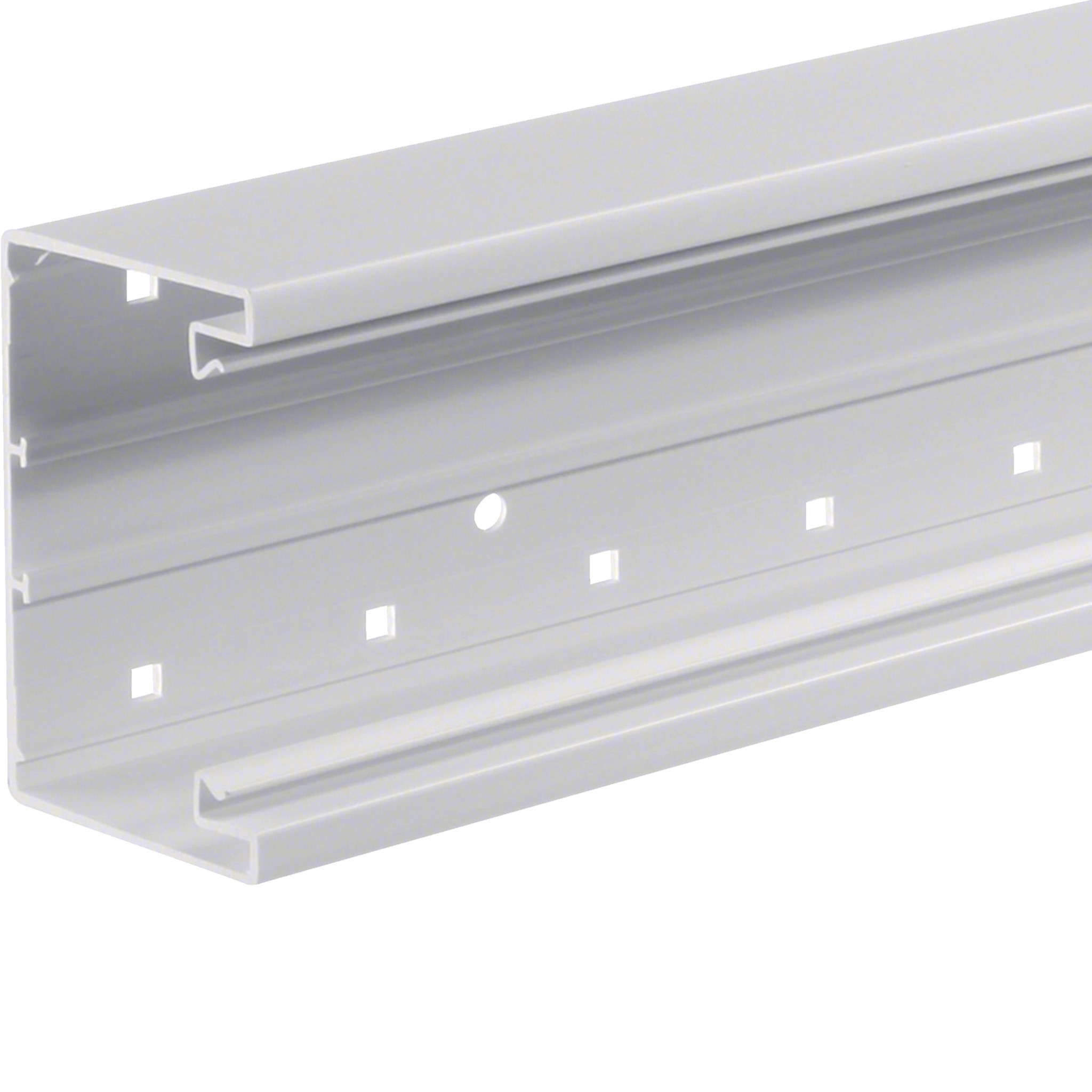 PVC Grundprofil Brüstungskanal 65 x 100 mm verkehrsweiß