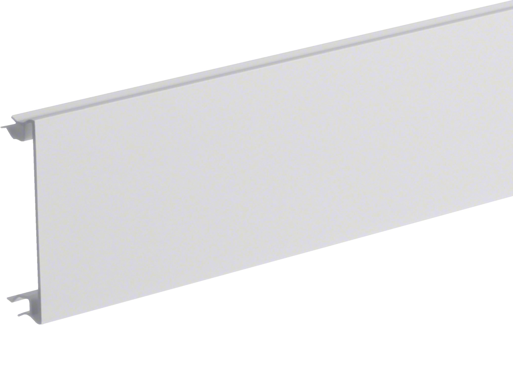 PVC Brüstungskanal Projekt-Oberteil 80 mm / verkehrsweiß