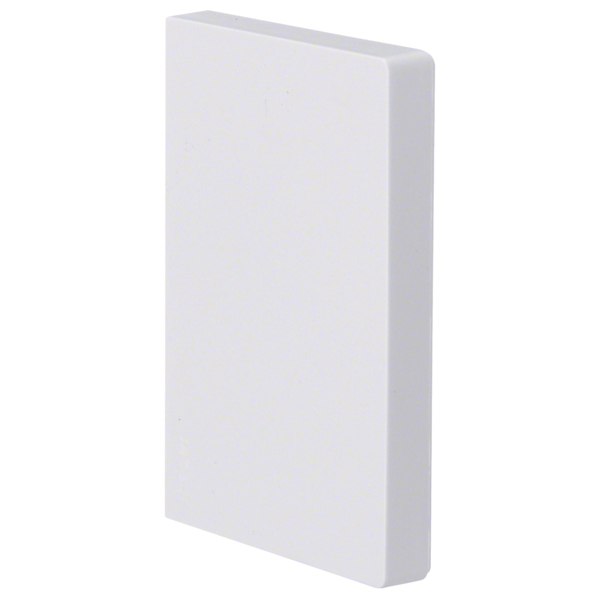 PVC-Endplatte für BRP 65 x 100 mm / verkehrsweiß
