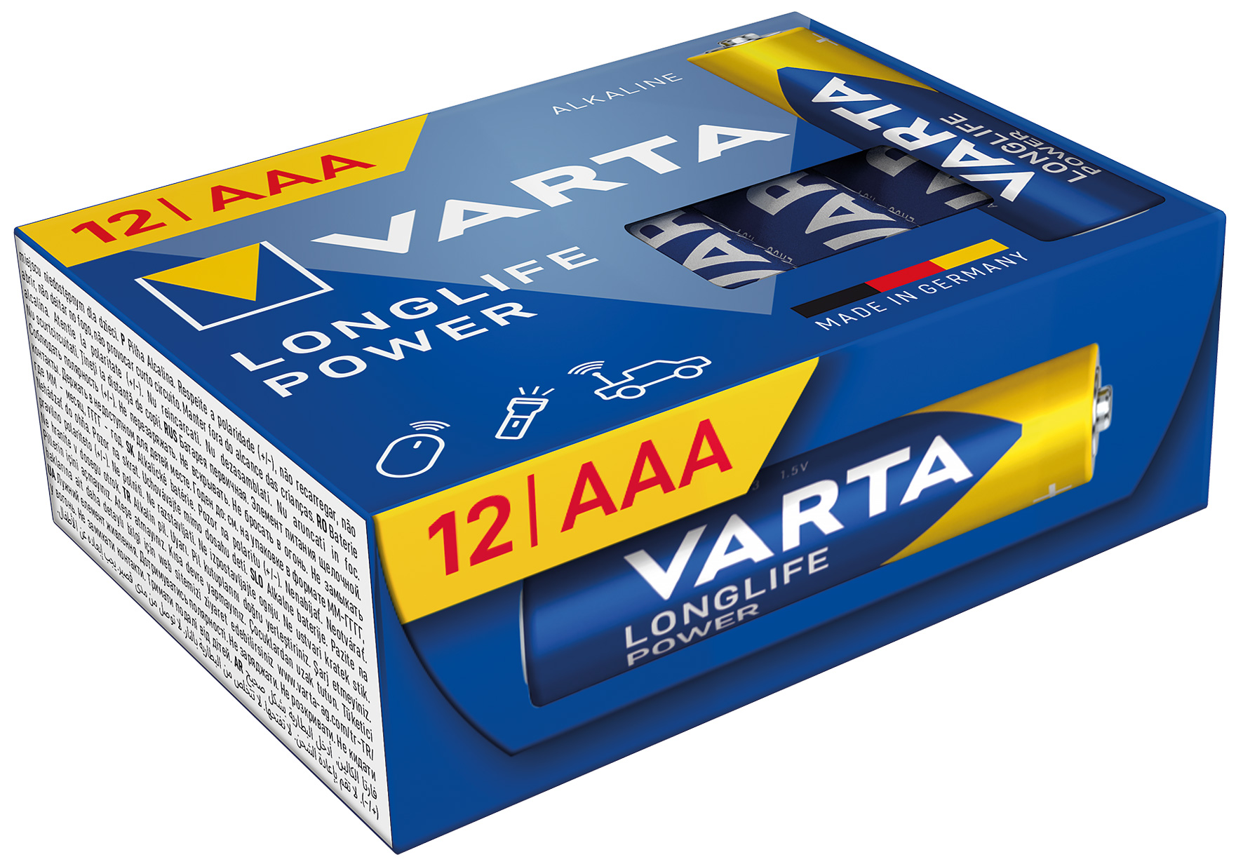 Varta Micro 12er Cube Pack 12 Longlife Power Alkaline LR3 4903 / AAA / 1,5V / 12er Cube Pack