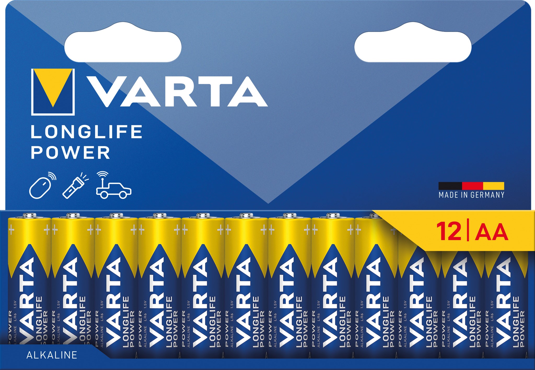 Varta Longlife Power Alkaline AA Mignon 1,5V / 12er Blister / V4906