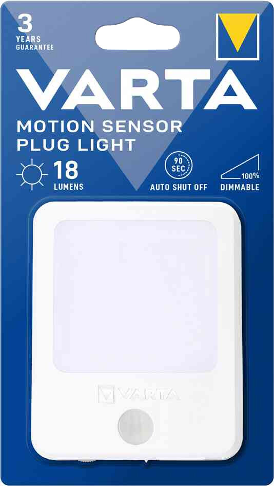 VARTA Motion Sensor Plug Light / 3 Modi / dimmbar