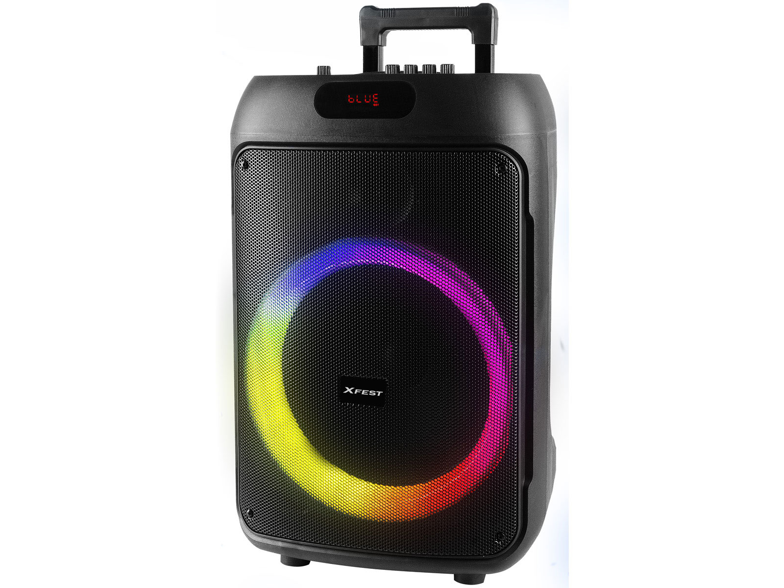 XFest Kabelloser Party-Lautsprecher Trolley XF380KB / 50W / Akkubetrieb / USB Micro SD AUX-IN TWS