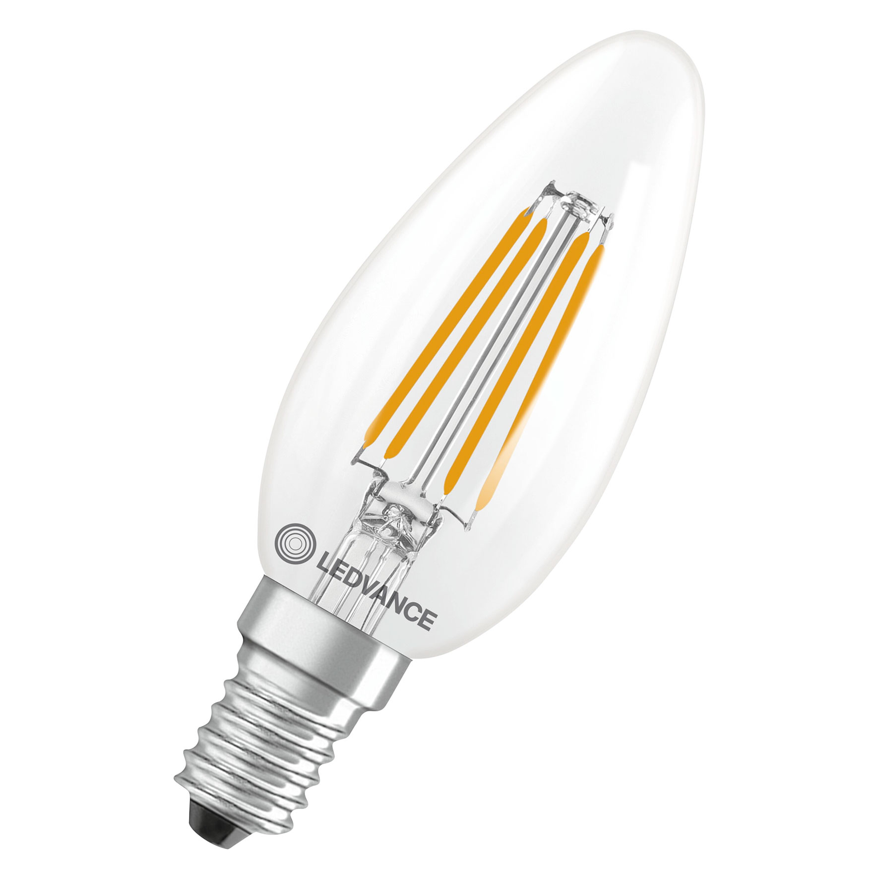 LED Filament Kerzenlampe Classic B40 / 470lm / 3,4W / E14 / 220-240V / 300° / 2.700 K / 827 ww klar dimmbar