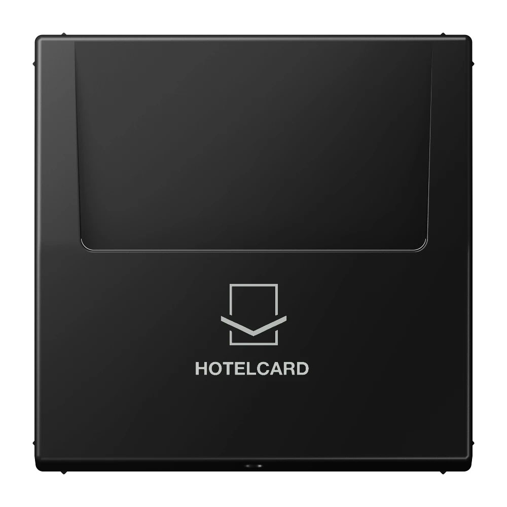 Jung Hotelcard-Schalter (ohne Taster-Einsatz), Thermoplast lackiert, Serie LS, graphitschwarz matt