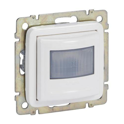 Legrand CREO 2-Leiter Bewegungsmelder ohne Neutralleiter mit Handschalter / 170° / 100W LED / ultraweiß
