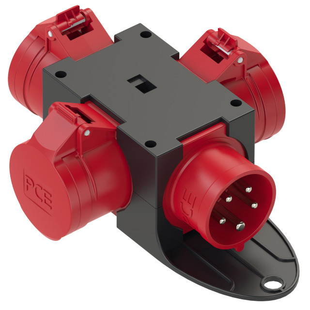 PCE-Kompaktverteiler IP44 Ausgang: 3 CEE-Dosen 16A 5p 400V