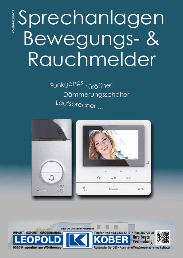 Katalog Sprechanlagen, Bewegungs- und Rauchmelder