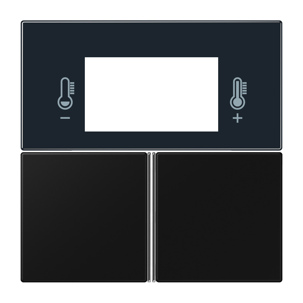 KNX Tastensatz F40 Raumcontroller, Thermoplast lackiert, Serie LS, graphitschwarz matt