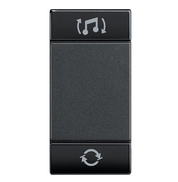 Bticino MyHOME Wippe laut/leise 1-Modulig Anthrazit