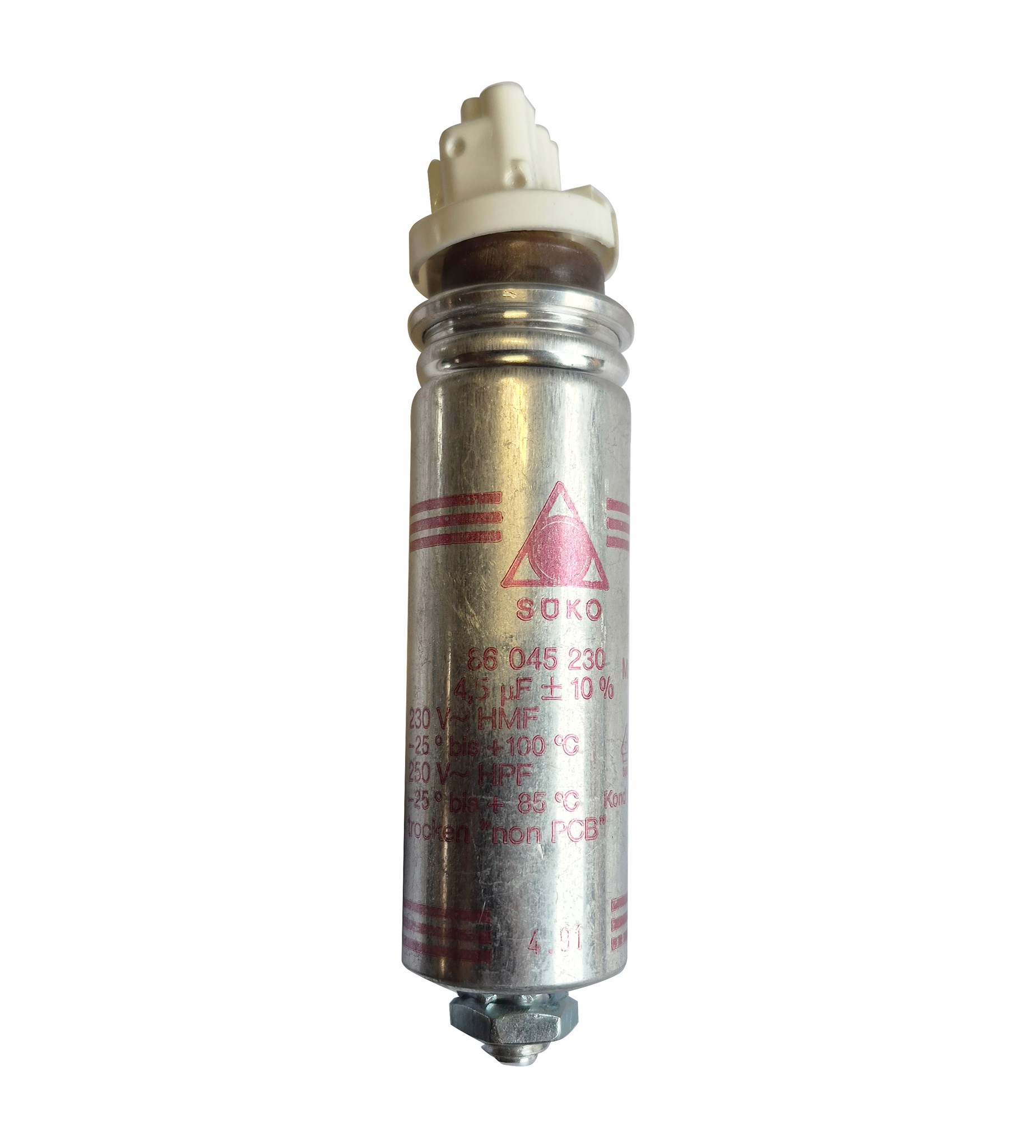 Reihenkondensator 4,5 UF mit Steckklemmen f.LL.18W,30W,36W