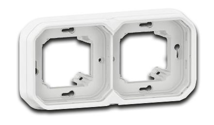PLEXO FR UP 2-fach Tragring horizontal und vertikal / ultraweiß