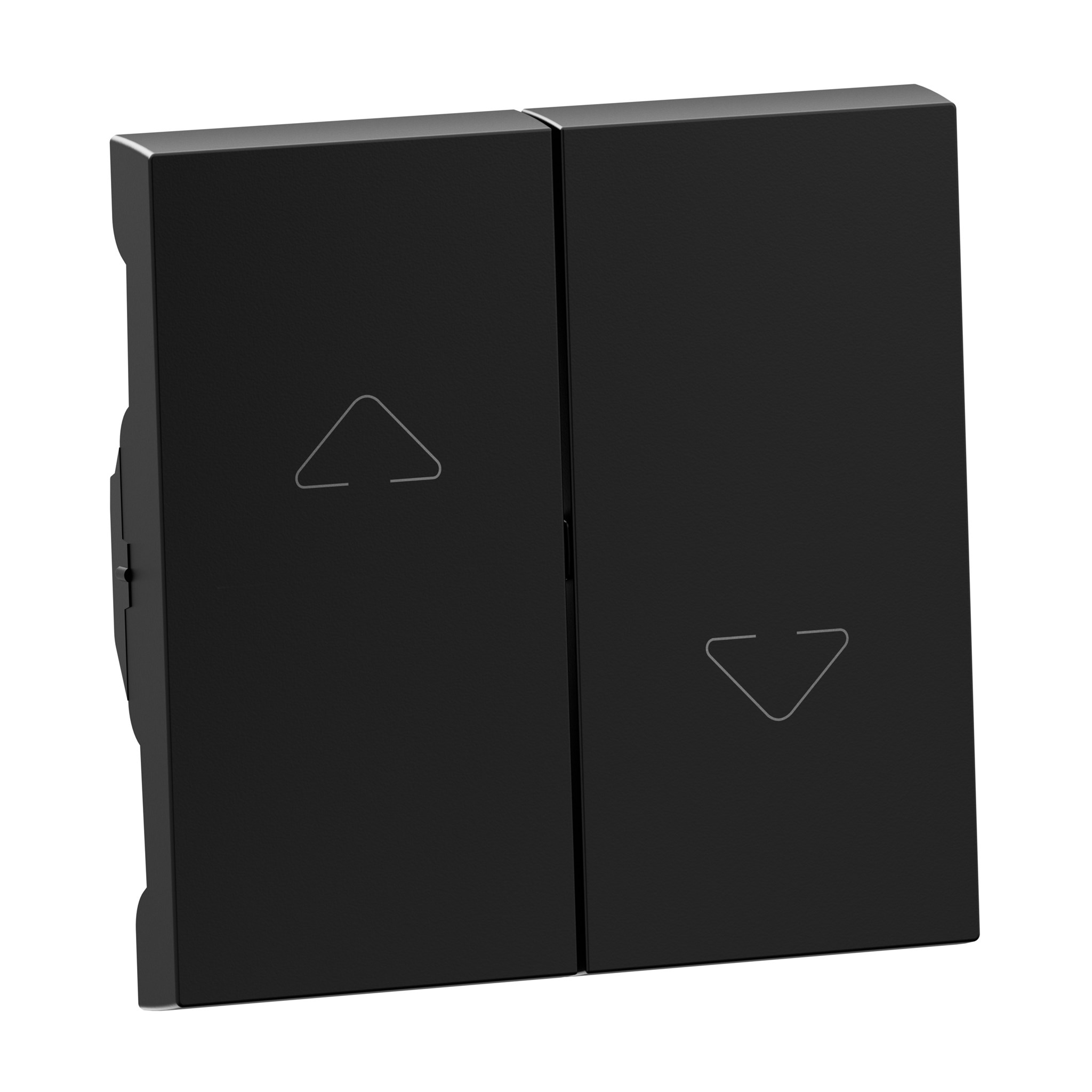 Legrand Seano Wippe für Rollladen-/Jalousieschalter \& -taster mit 2-Tasten-Bedienung, Schwarz lackiert