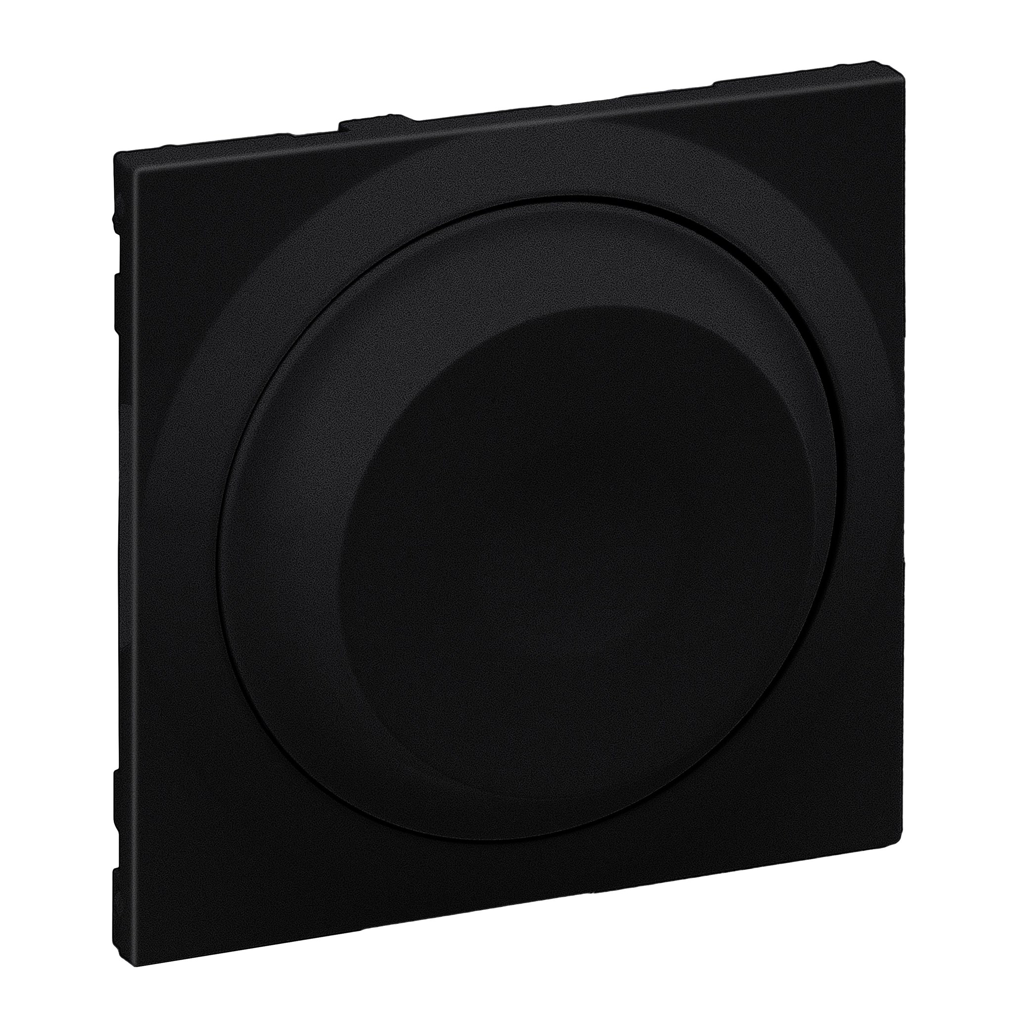 Legrand Seano Abdeckung für Universal-Drehdimmer 300W ohne Neutralleiter in der Farbausführung Schwarz lackiert