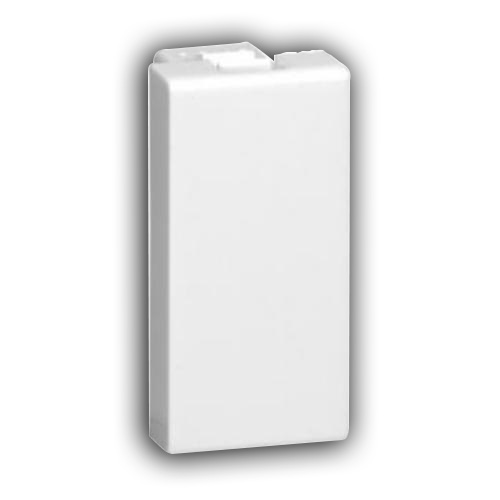 Legrand Blindabdeckung Mosaic, 1-modulig, Montageplatte 3-fach + 4-fach, weiß, IP41