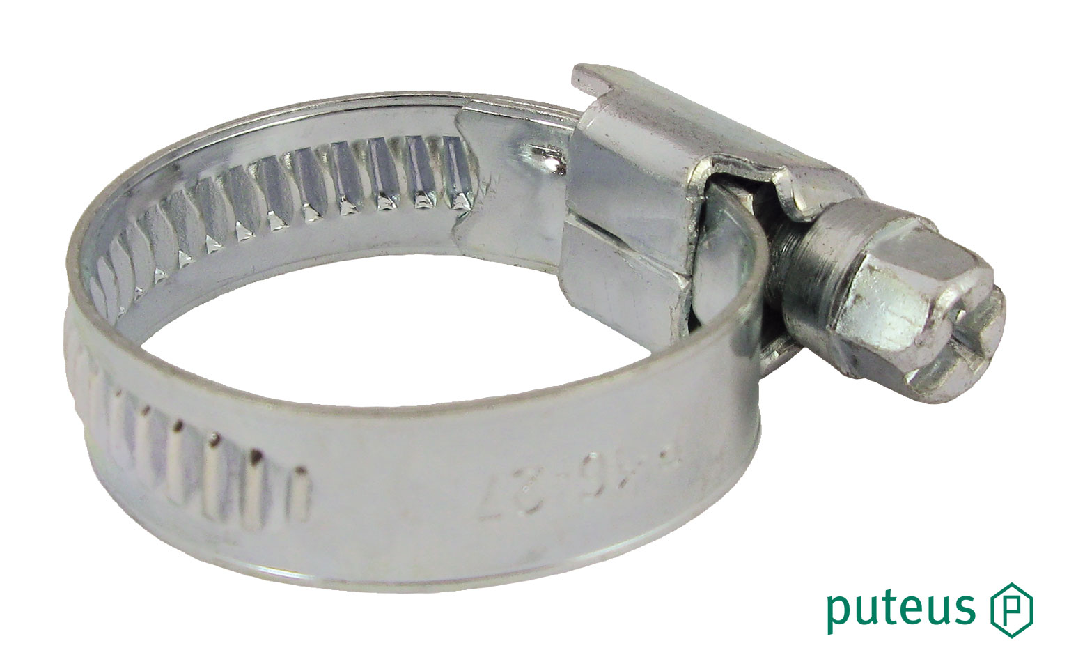 Schlauchklemme Stahl verzinkt 16 - 27 mm Spannbereich / Bandbreite 9 mm