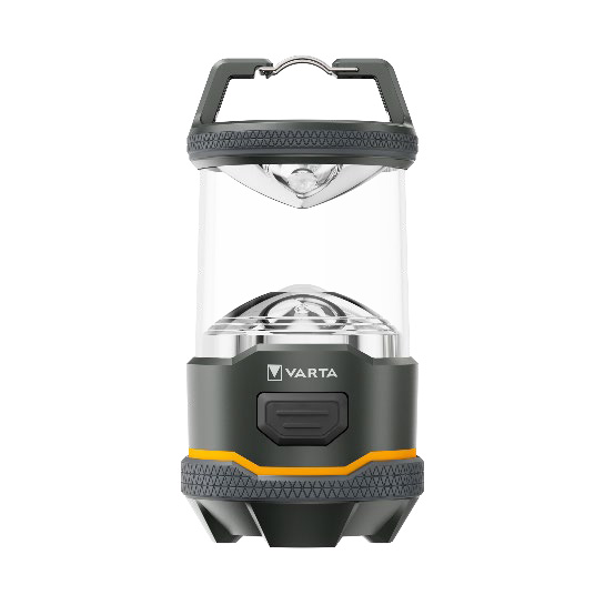 Varta LED Outdoor Sports Laterne L10 / batteriebetrieben für 4x AA / 170lm / 2 Leuchtmodi / mit Haken / IP54