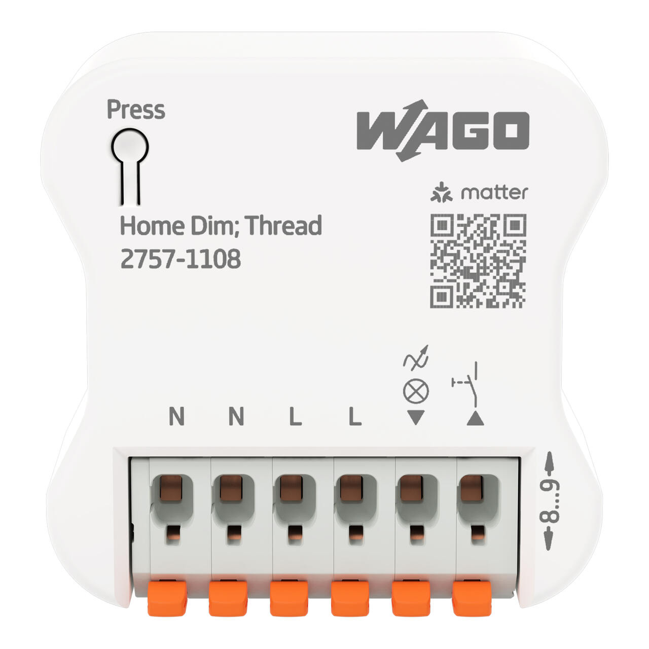 WAGO Home Dimmer / 2DI/1DO / 300W / Thread