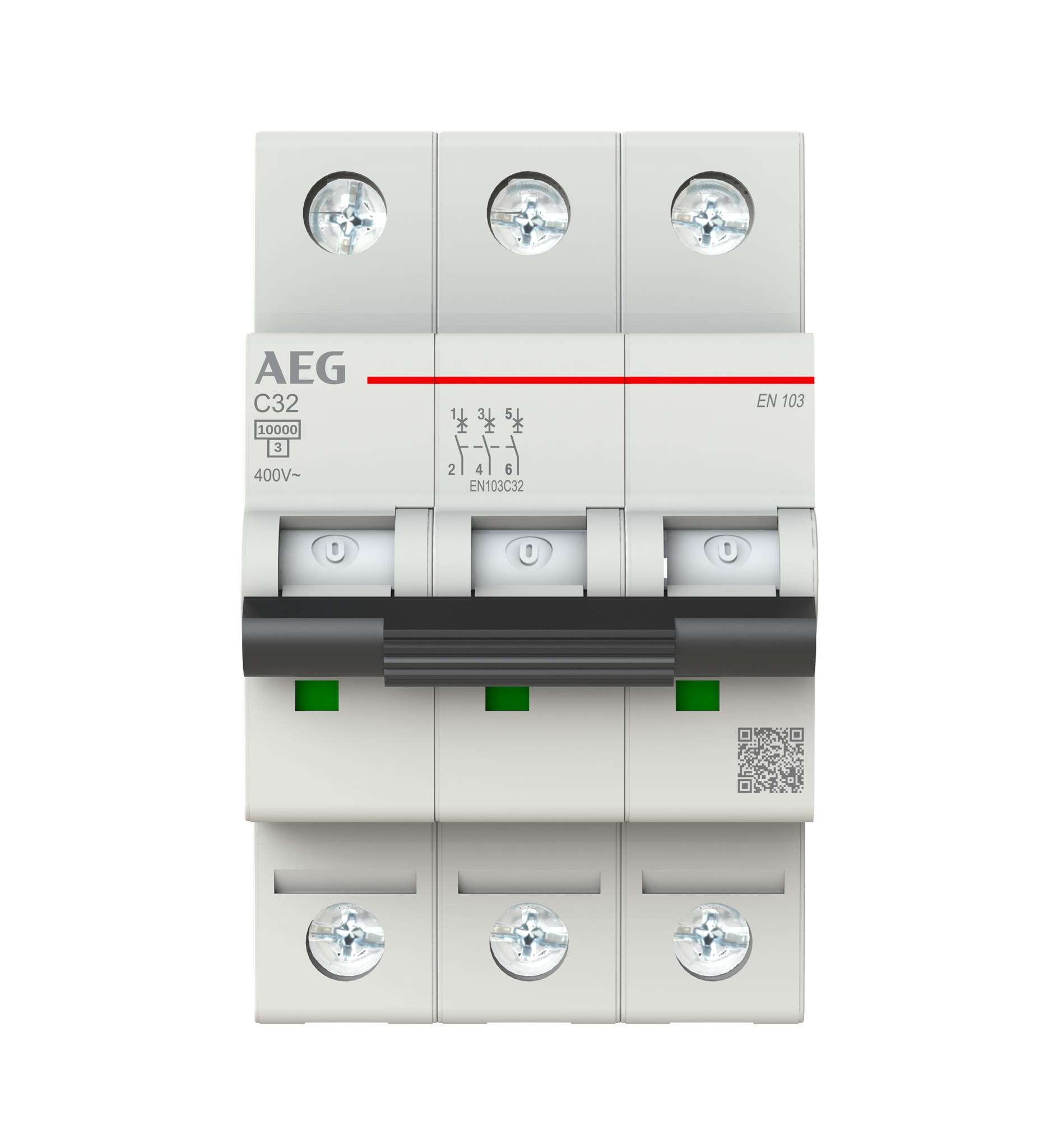 LS-Schalter EN103C32 / 3polig / 10kA / 32A / Charakteristik C