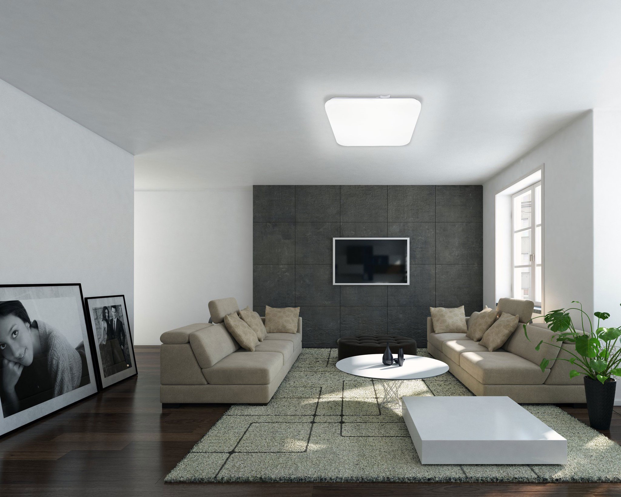 LED-Deckenleuchte FRANIA IP20 / 1.350lm / 11,5W / 220-240V / 3.000K / 280x280 / warmweiß