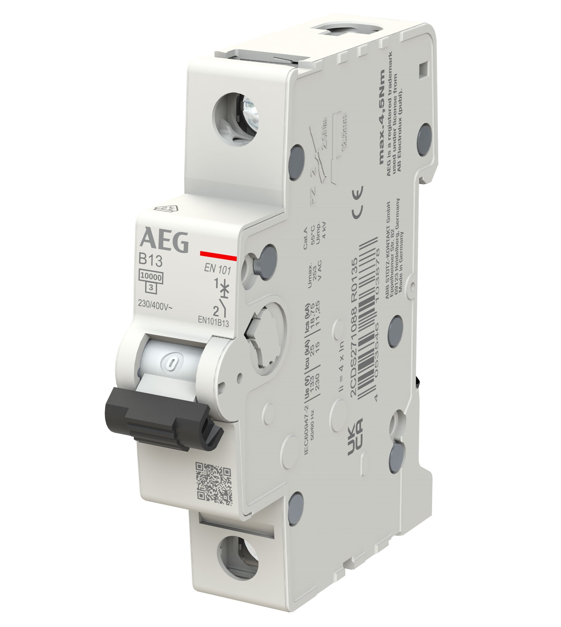 Leitungsschutzschalter Dual Single EN101B13 / 1-polig / 10kA  / 13A / Kennlinie B