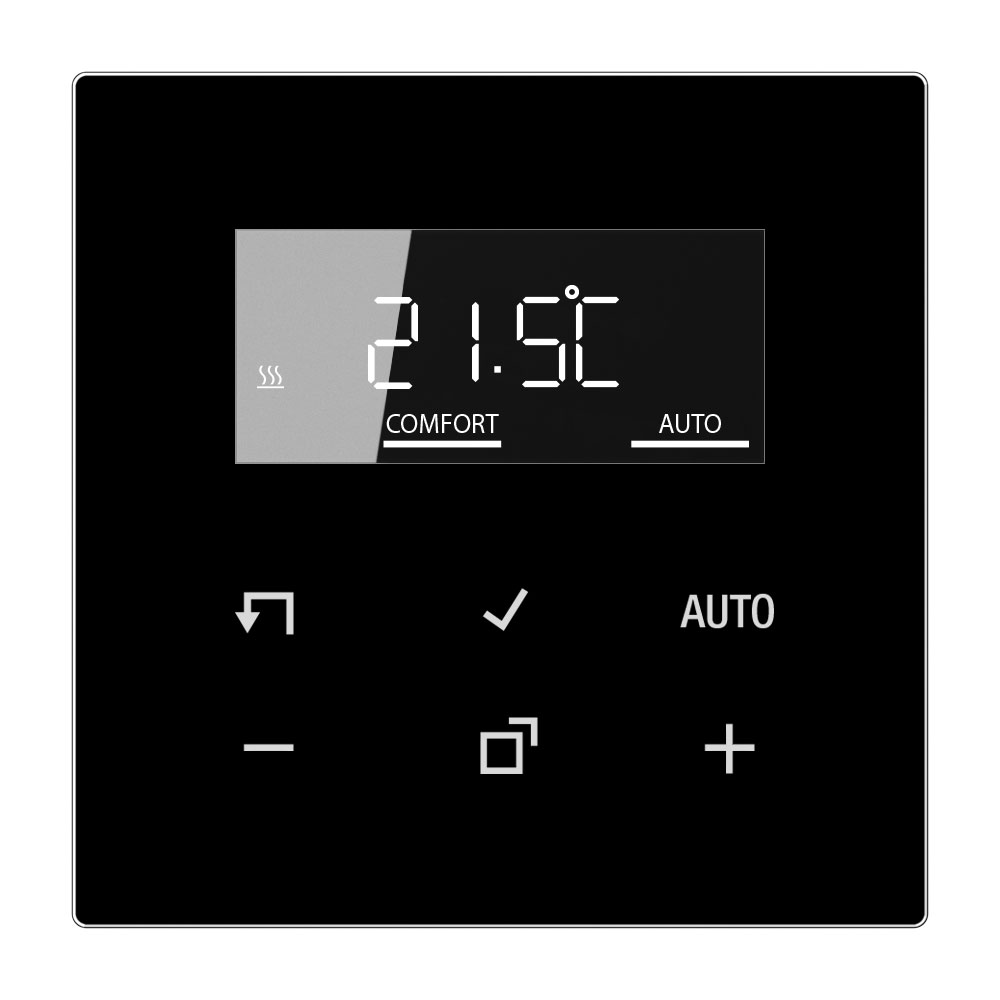 JUNG HOME Raumthermostat-Display Serie LS / schwarz
