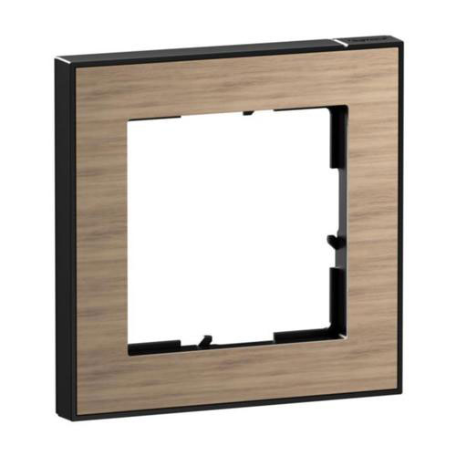 Legrand SEANO+ 1-fach Rahmen mit Echtmaterialoberfläche / 86 x 86 mm / Eiche-Natur