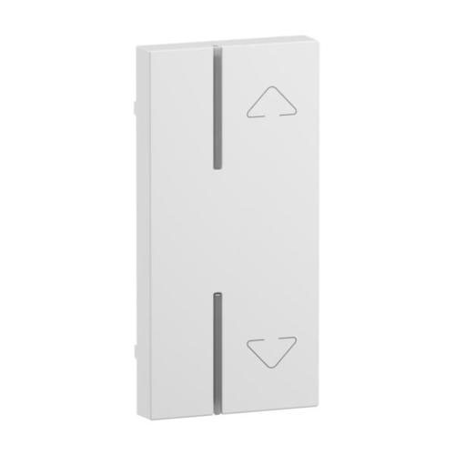 Legrand SEANO 1-modulige Tastenabdeckung für MyHome-Tastsensor oder Unterputz-Aktor mit Symbol "Auf/Ab" / Ultraweiß
