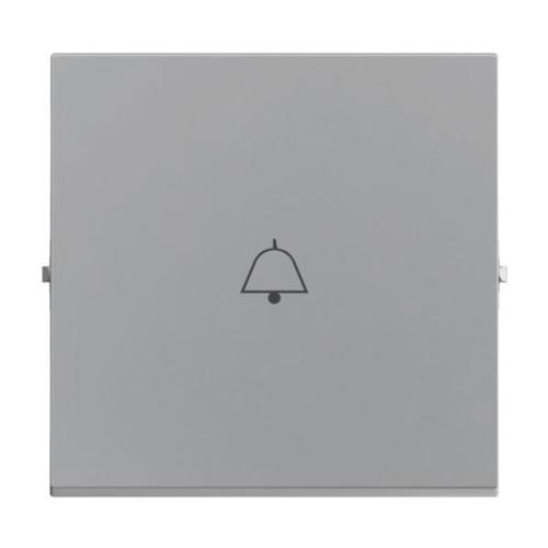 Legrand SEANO Wippe mit Klingelsymbol für Wechselschalter, Taster und Kreuzschalter in der Farbe Aluminium lackiert
