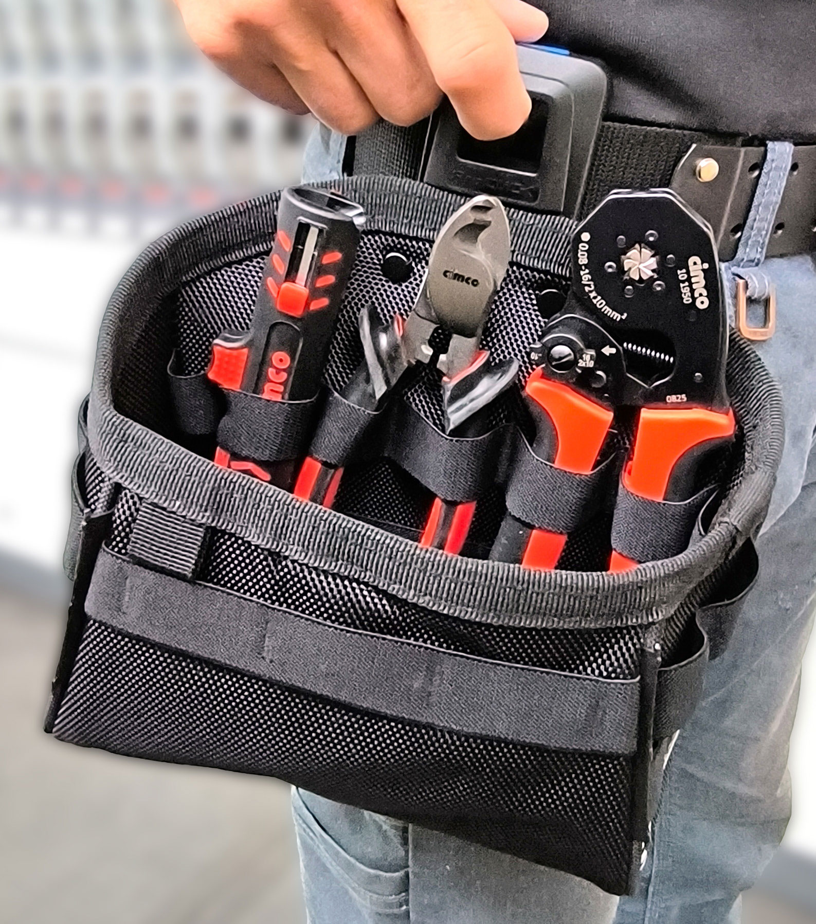 Cimco Werkzeugset in Gürteltasche + Holder