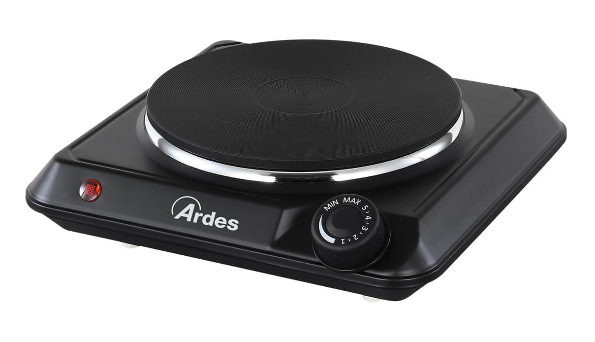 Einzelkochplatte FOCUS 18cm / 1.500W / schwarz / mit 1 Thermostat und 1 Kontrolllampe