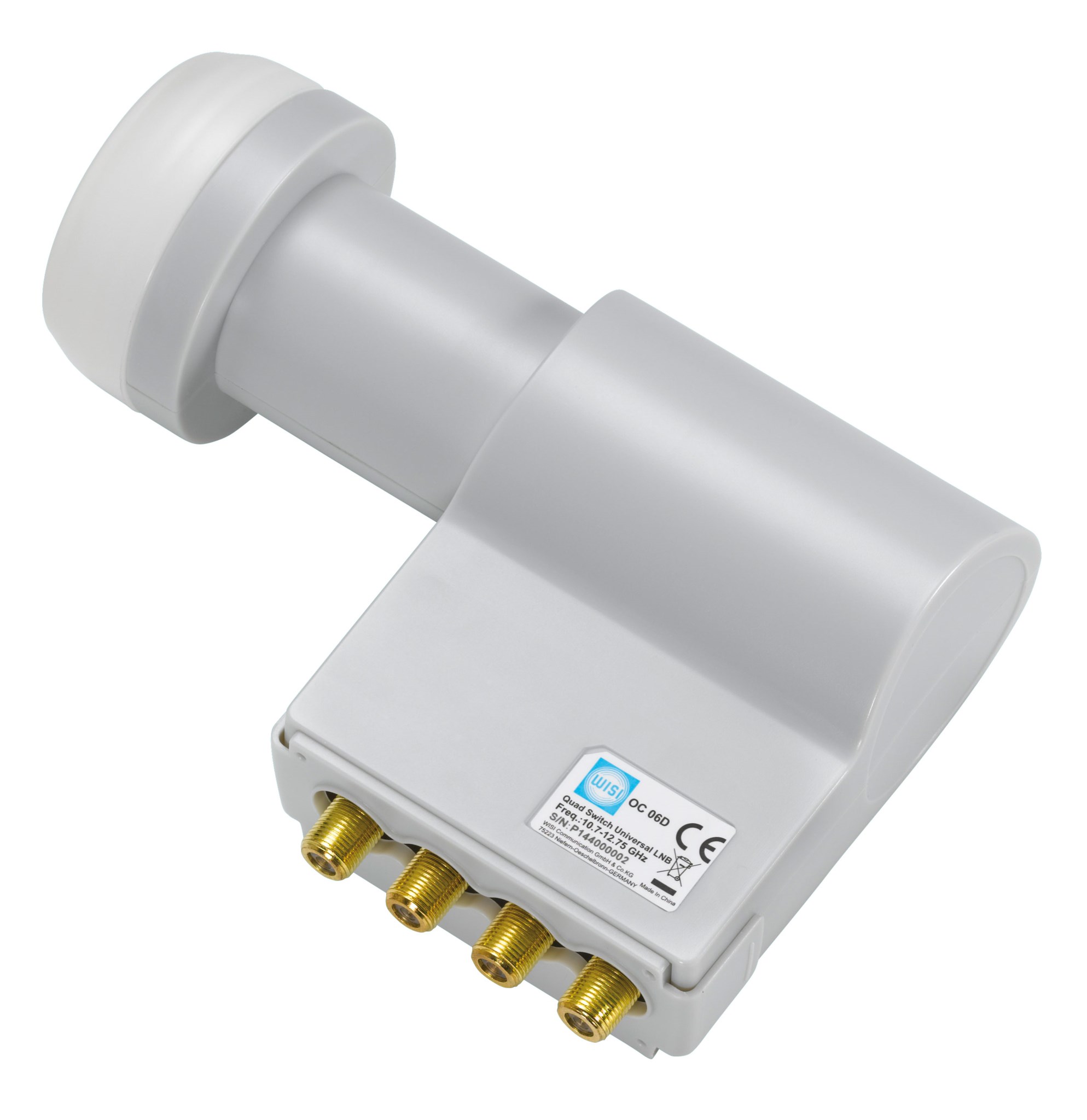 WISI Quad-LNC 4cm Feed für 4 Teilnehmer, universal