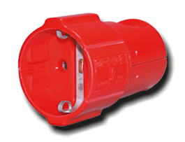 PVC Schukokupplung ohne Tülle rot